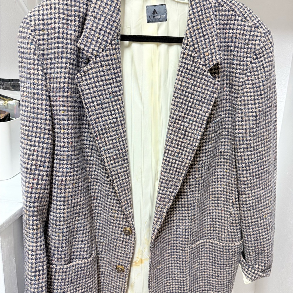 Vintage Houndstooth Blazer